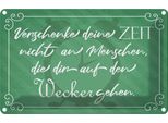 Vianmo Insegna Di Latta 20X30 Cm Verschenke Deine Zeit Nicht