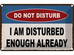 Vianmo Insegna Di Latta 12X18 Cm Do Not Disturb A Am Disturbed