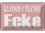 Vianmo Insegna Di Latta 20X30 Cm Klatsch & Tratsch Ecke