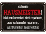 Vianmo Insegna Di Latta 12X18 Cm Bin Hausmeister Kann Reparieren