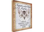 Vianmo Insegna In Legno 30X20 Cm ÄGyptische Mau Katze