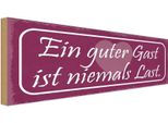 Vianmo Insegna In Legno 10X27 Cm Guter Gast Ist Niemals Last