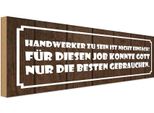Vianmo Insegna In Legno 10X27 Cm Handwerker Sein Nicht Einfach