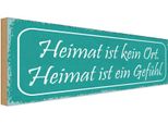 Vianmo Insegna In Legno 10X27 Cm Heimat Kein Ort Ist Ein GefüHl
