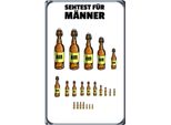 Vianmo Insegna In Legno 18X12 Cm Alkohol Sehtest FüR MäNner Bierflaschen