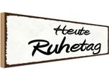 Vianmo Insegna In Legno 10X27 Cm Heute Ruhetag