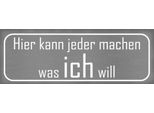 Vianmo Insegna In Legno 10X27 Cm Hier Jeder Macht Was Ich Will