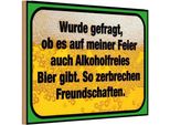 Vianmo Insegna In Legno 20X30 Cm Alkoholfreies Bier Zerbricht
