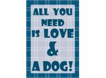 Vianmo Insegna In Legno 18X12 Cm All You Need & Dog