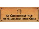 Vianmo Insegna In Legno 10X27 Cm HüBsch Sein Reicht Nicht Bier