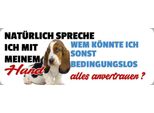 Vianmo Insegna In Legno 10X27 Cm Hund Alles Anvertrauen
