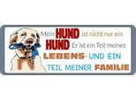 Vianmo Insegna In Legno 10X27 Cm Hund Ist Teil Meiner Familie