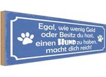 Vianmo Insegna In Legno 10X27 Cm Hund Zu Haben Macht Dich Reich