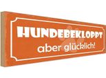 Vianmo Insegna In Legno 10X27 Cm Hundebekloppt Aber GlüCklich