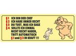 Vianmo Insegna In Legno 10X27 Cm Ich Bin Der Chef Schweine