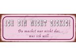 Vianmo Insegna In Legno 10X27 Cm Ich Bin Nicht Zickig Du Machst