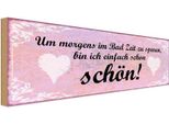 Vianmo Insegna In Legno 10X27 Cm Ich Bin Einfach Schon SchöN