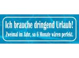 Vianmo Insegna In Legno 10X27 Cm Ich Brauche Dringend Urlaub