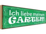 Vianmo Insegna In Legno 10X27 Cm Ich Liebe Meinen Garten