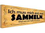 Vianmo Insegna In Legno 10X27 Cm Ich Muss Mich Erst Mal Sammeln