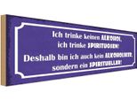 Vianmo Insegna In Legno 10X27 Cm Ich Trinke Keinen Alkohol Ich