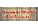 Vianmo Insegna In Legno 10X27 Cm Ich War Heute Beim Psychologen