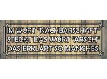 Vianmo Insegna In Legno 10X27 Cm Im Wort Nachbarschaft Arsch