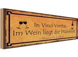 Vianmo Insegna In Legno 10X27 Cm In Vino Veritas Im Wein Wahrheit
