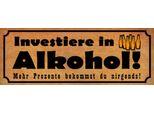 Vianmo Insegna In Legno 10X27 Cm Investiere In Alkohol