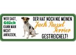 Vianmo Insegna In Legno 10X27 Cm Jack Russel Terrier Hund Gestreichelt