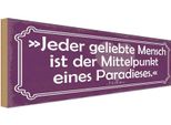 Vianmo Insegna In Legno 10X27 Cm Jeder Geliebte Mensch Paradies