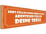 Vianmo Insegna In Legno 10X27 Cm Jobs Abenteuer Deine Seele