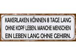 Vianmo Insegna In Legno 10X27 Cm Kakerlaken Ohne Kopf Menschen