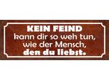 Vianmo Insegna In Legno 10X27 Cm Kein Feind Kann Dir So Weh Tun