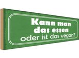 Vianmo Insegna In Legno 10X27 Cm Kann Man Das Essen Oder Vegan