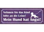 Vianmo Insegna In Legno 10X27 Cm Kind An Die Leine Hund Hat Angst
