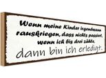Vianmo Insegna In Legno 10X27 Cm Kinder Passiert Nichts Wenn Ich