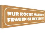 Vianmo Insegna In Legno 10X27 Cm KöChe Machen Frauen GlüCklich