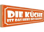 Vianmo Insegna In Legno 10X27 Cm KüChe Ist Das Herz Des Hauses