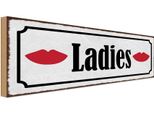Vianmo Insegna In Legno 10X27 Cm Ladies