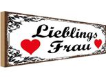Vianmo Insegna In Legno 10X27 Cm Libelingsfrau Herz