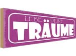 Vianmo Insegna In Legno 10X27 Cm Liebe Deine TräUme