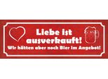 Vianmo Insegna In Legno 10X27 Cm Liebe Ausverkauft Bier Angebot