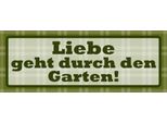 Vianmo Insegna In Legno 10X27 Cm Liebe Geht Durch Den Garten