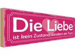 Vianmo Insegna In Legno 10X27 Cm Liebe Kein Zustand Sondern Tun