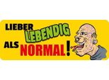 Vianmo Insegna In Legno 10X27 Cm Lieber Lebendig Als Normal