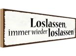 Vianmo Insegna In Legno 10X27 Cm Loslassen Immer Wieder