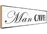 Vianmo Insegna In Legno 10X27 Cm Man Cave