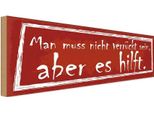 Vianmo Insegna In Legno 10X27 Cm Man Muss Nicht VerrüCkt Sein