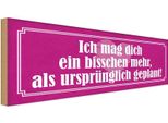 Vianmo Insegna In Legno 10X27 Cm Mag Dich Mehr Als UrsprüNglich